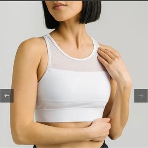 White All Star Sports Bra, size M